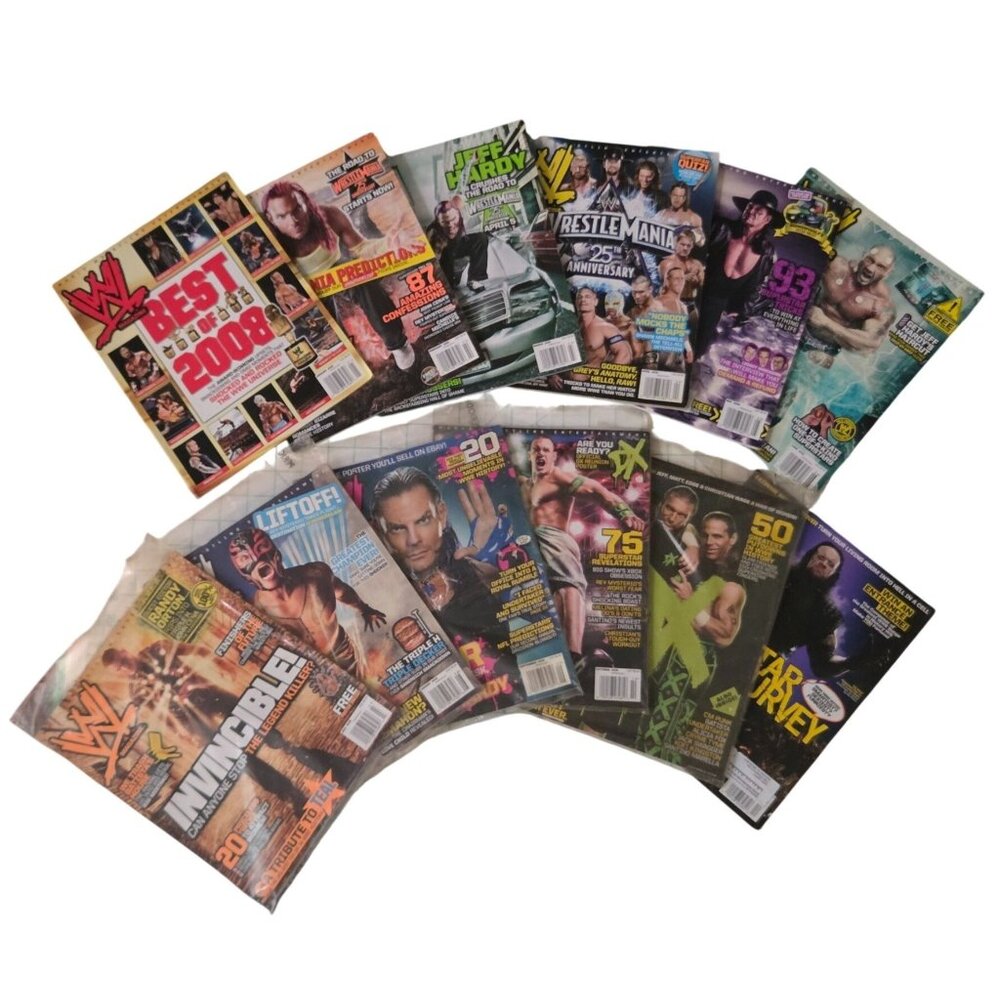 2009 WWE Magazines Collector Lot 12 Month Series 5 Sealed Wrestling Set Rare
